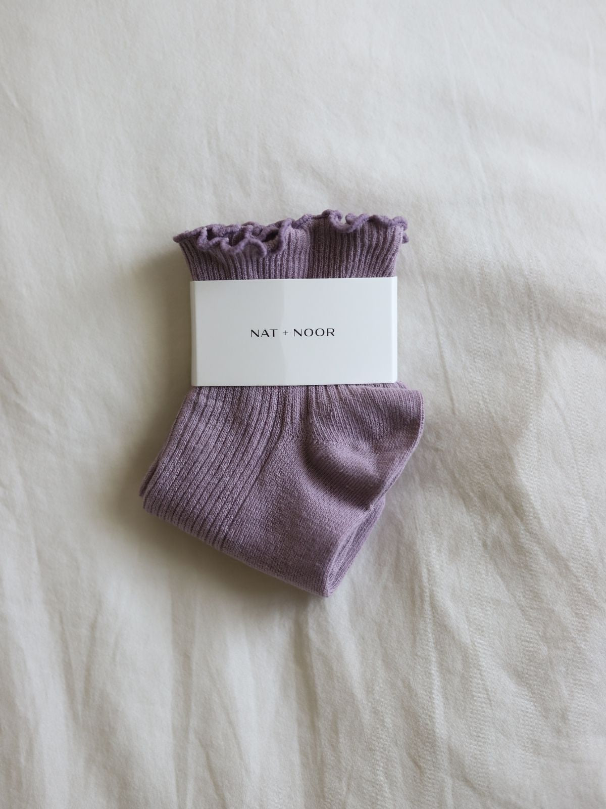 Ruffle Socks in Lilac