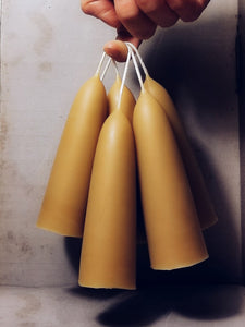Beeswax Candles: Stubby